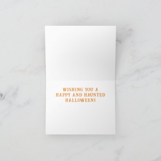 Boo Halloween Feestdagen Kaart (Binnen)