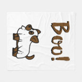 Boo Halloween Fleece Deken (Voorkant (Horizontaal))