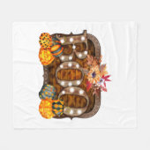 Boo Halloween Fleece Deken (Voorkant (Horizontaal))