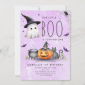 Boo Halloween Geest 1e 2e 3e 4e 5e Verjaardag Kaart (Voorkant)