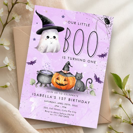 Boo Halloween Geest 1e 2e 3e 4e 5e Verjaardag Kaart