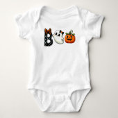 Boo Halloween Geest en Pompoen Romper (Voorkant)