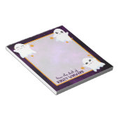 Boo Halloween Geesten Notitieblok (Schuin)