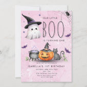 Boo Halloween Ghost 1e 2e 3e 4e 5e verjaardag Kaart (Voorkant)