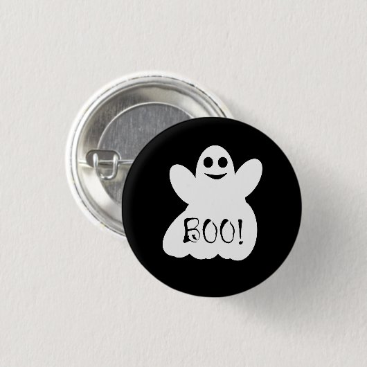 Boo. Halloween Ghost Button Badge (Voorkant /achterkant)
