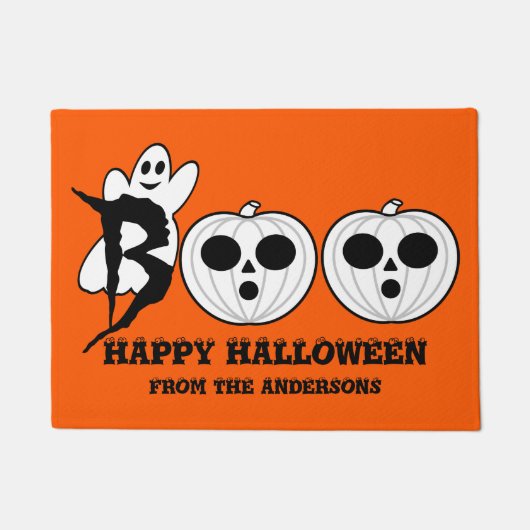BOO! Halloween Ghost Doormat Deurmat (Voorkant)