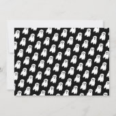 Boo Halloween Ghost Foto 1st Birthday Party Invit Kaart (Achterkant)