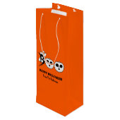 BOO! Halloween Ghost Gift Bag Wijn Cadeautas (Achterkant Gekanteld)