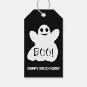 Boo. Halloween Ghost Gift Label Cadeaulabel (Voorkant)