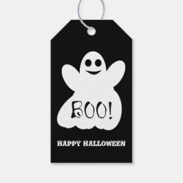 Boo. Halloween Ghost Gift Label Cadeaulabel