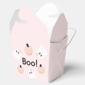 Boo Halloween Ghost Girl en Pumpkin Cute Pink Bedankdoosjes (Geopend)
