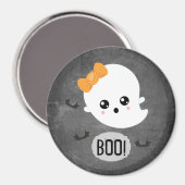 Boo Halloween Ghost Magneet (Voorkant / Achterkant)
