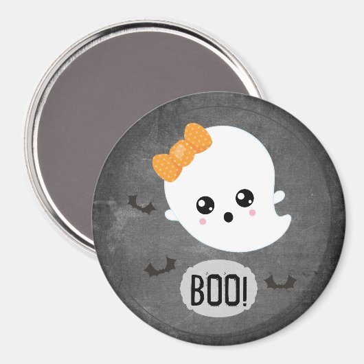 Boo Halloween Ghost Magneet (Voorkant / Achterkant)
