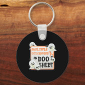 Boo Halloween Ghost MS Multiple Sclerose is Boo S Sleutelhanger (Voorkant)