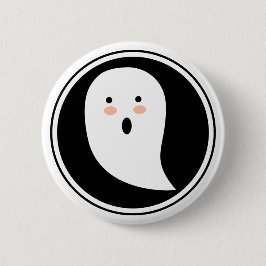 Boo. Halloween Ghost Pinback Button