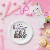 Boo Halloween Gnomes Illustratie Papieren Bordje (Feest)