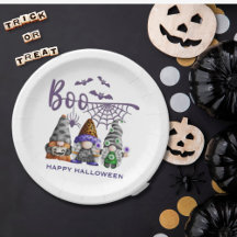 Boo Halloween Gnomes Illustratie