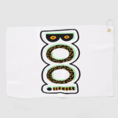 BOO Halloween Golfhanddoek (Horizontaal)