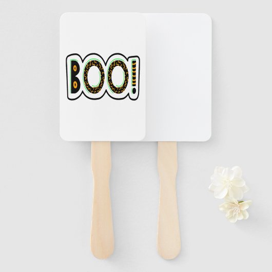 BOO Halloween Handwaaier (Voorkant en achterkant)