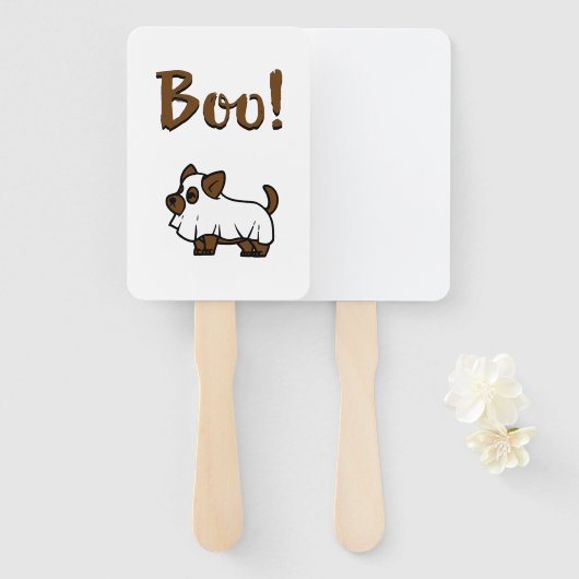 Boo Halloween Handwaaier (Voorkant en achterkant)