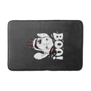 Boo Halloween Hond Heksenhoed Vleermuizen Badmat