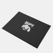 Boo Halloween Hond Heksenhoed Vleermuizen Deurmat (Schuin)