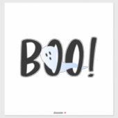 Boo. Halloween Iridescent Ghost Sticker (Vel)