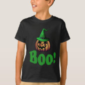 Boo Halloween Jack O lantaarn kinder T-shirt (Voorkant)