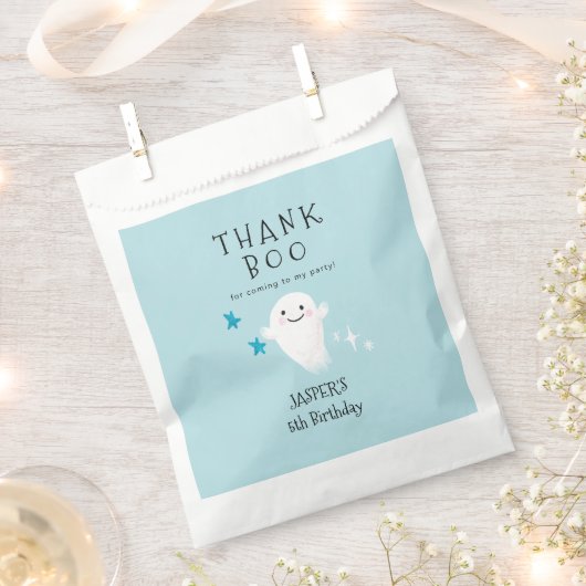 Boo Halloween Jongen Verjaardagsfeestje Bedankzakje (Geknipt)