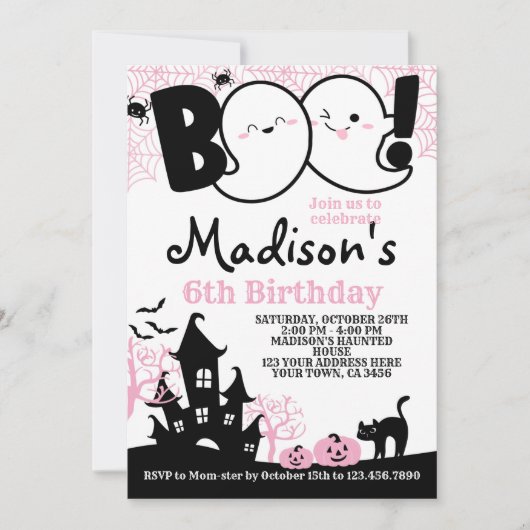 BOO Halloween Kaart (Voorkant)