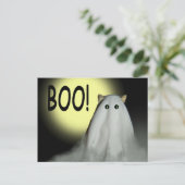Boo. Halloween-kaart Briefkaart (Staand voorkant)