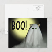 Boo. Halloween-kaart Briefkaart (Voorkant / Achterkant)