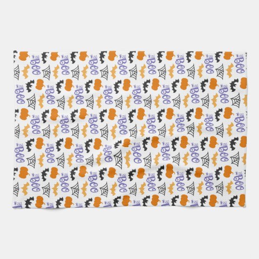 Boo Halloween keukenhanddoeken (Horizontaal)