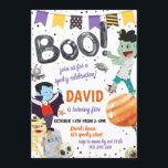 Boo Halloween Kids Birthday Party Spooky Costume Kaart<br><div class="desc">Boo Halloween Kids Birthday Party Spooky Costume</div>