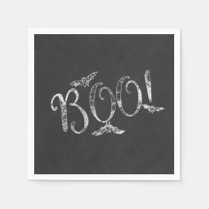 BOO! Halloween Krijtbord Krijt Vakantie Feest Servet