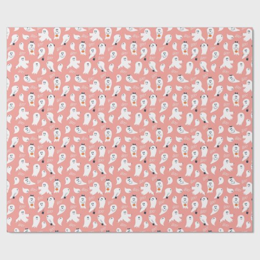 Boo Halloween Lief Geestje Cadeaupapier (Vlak)