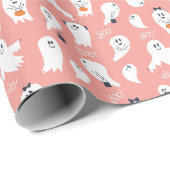 Boo Halloween Lief Geestje Cadeaupapier (Rol Hoek)