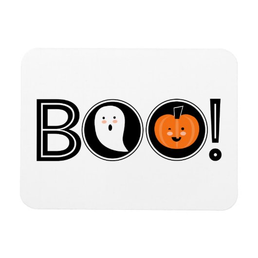 Boo. Halloween Magnet Magneet (Horizontaal)