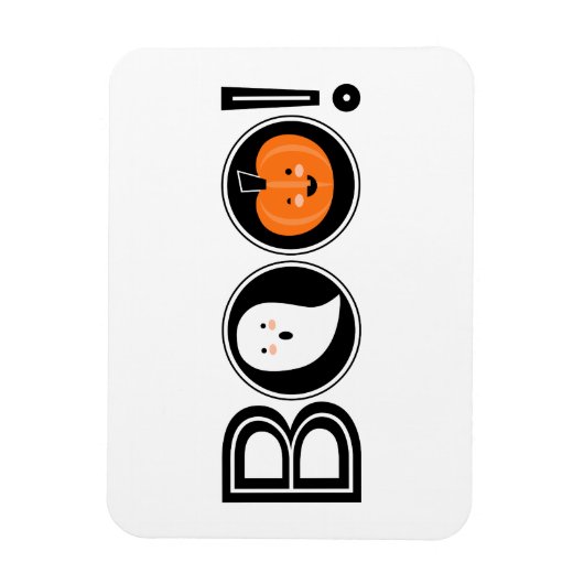 Boo. Halloween Magnet Magneet (Verticaal)