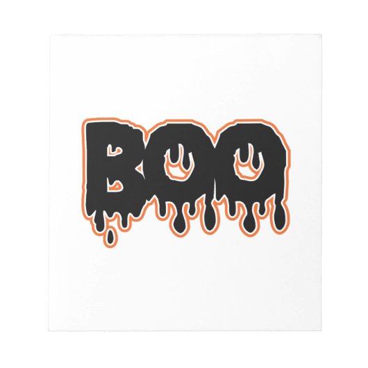 BOO Halloween Notitieblok (Voorkant)