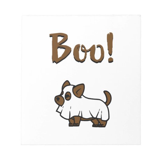 Boo Halloween Notitieblok (Voorkant)