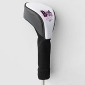 Boo Halloween October Pink Golfheadcover (Schuin)