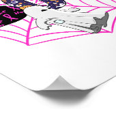 Boo Halloween October Pink Poster (Hoek)
