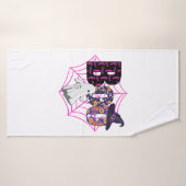 Boo Halloween Oktober Roze Badhanddoek (Badhanddoek)