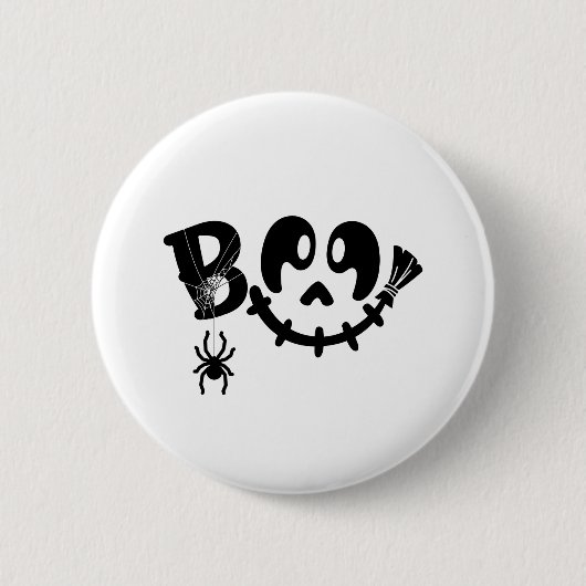 Boo - Halloween-ontwerp Ronde Button 5,7 Cm (Voorkant)