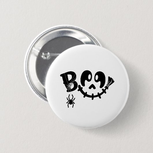 Boo - Halloween-ontwerp Ronde Button 5,7 Cm (Voorkant /achterkant)