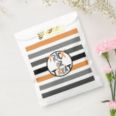 Boo Halloween Oranje zwarte Trick or treat Bedankzakje (Gezegeld)