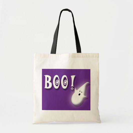 Boo. Halloween paars Tote Bag (Voorkant)