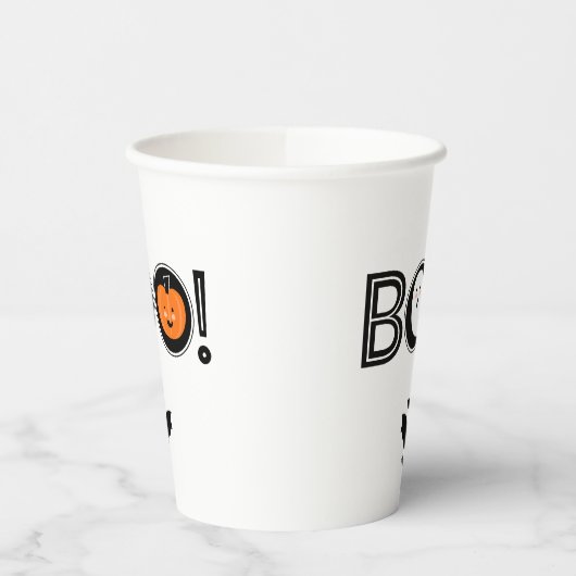 Boo. Halloween Paper Cup Papieren Bekers (Links)