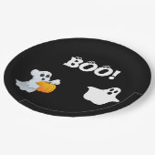 Boo Halloween Papieren Bordje (Gekanteld)